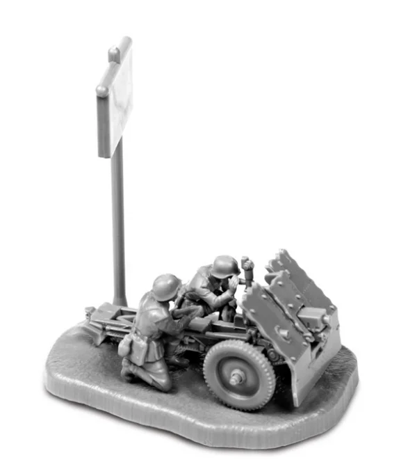 Zvezda 1/72 WWII German 75mm Gun With Crew — image 4 of 9