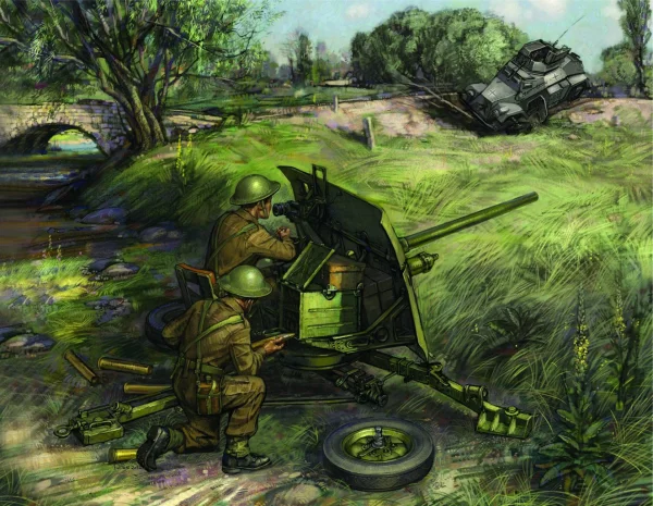 Zvesda British Qf 2-Pdr Anti Tank Gun