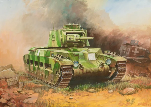 Zvesda 1:100 British Matilda WWII Tank