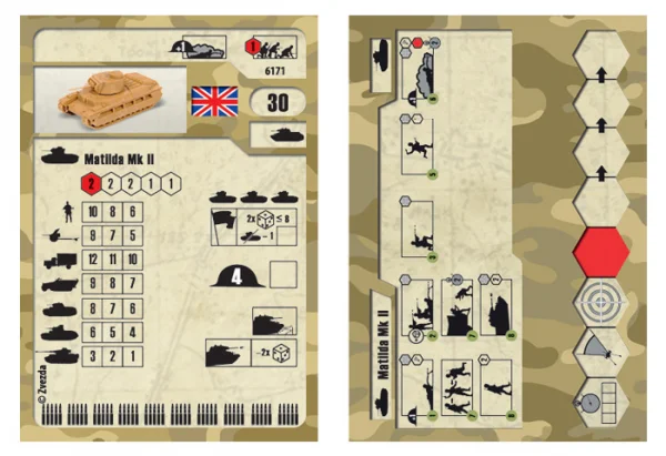Zvesda 1:100 British Matilda WWII Tank — image 8 of 8