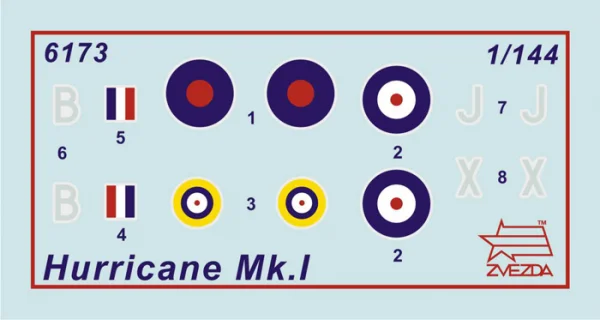Zvesda 1:144 British Fighter Hurricane Mk1 — image 4 of 7
