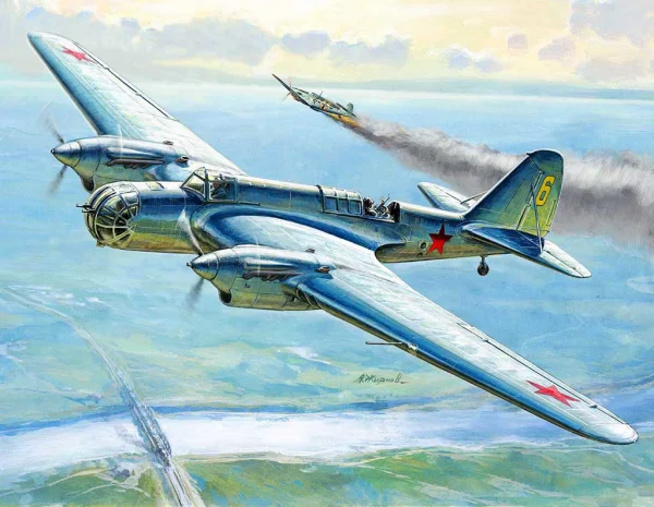 Zvesda 1/200 Soviet Bomber Sb-2