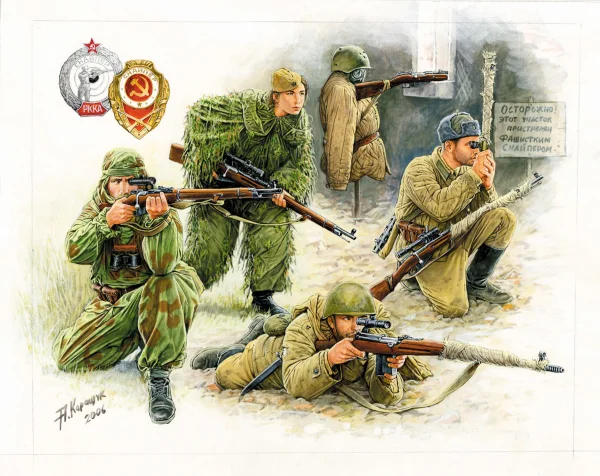 Zvesda 1/72 Soviet Snipers