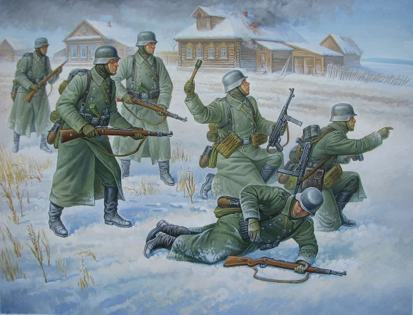 Zvesda 1/72 German Infantry(Winter Uniform