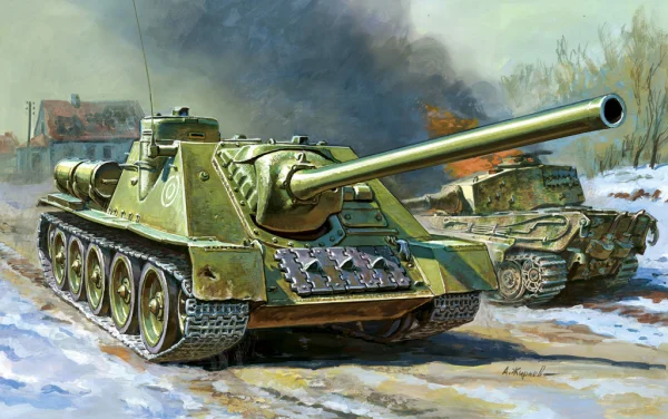 Zvesda Soviet Self Propelled Gun Su-100