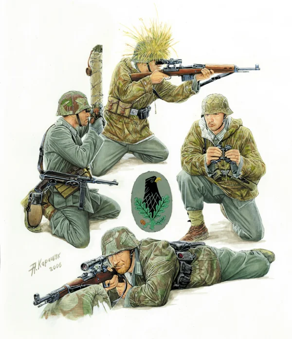Zvesda 1/72 German Snipers