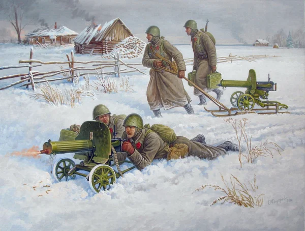 Zvesda 1/72 Soviet Machine Gun W/Crew