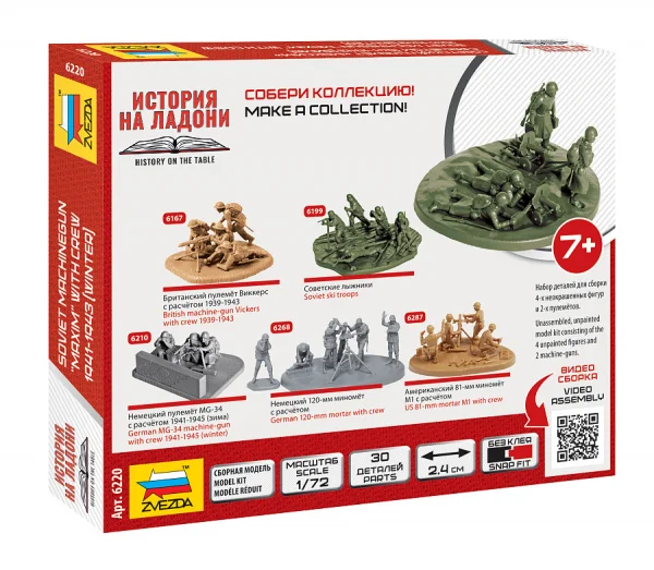 Zvesda 1/72 Soviet Machine Gun W/Crew — image 4 of 6