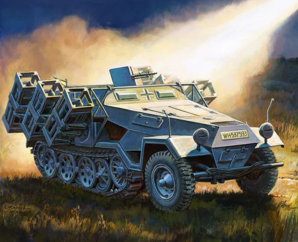 Zvesda Sd.Kfz 251/1 Ausf B Stuka Zu Fuss — image 2 of 6