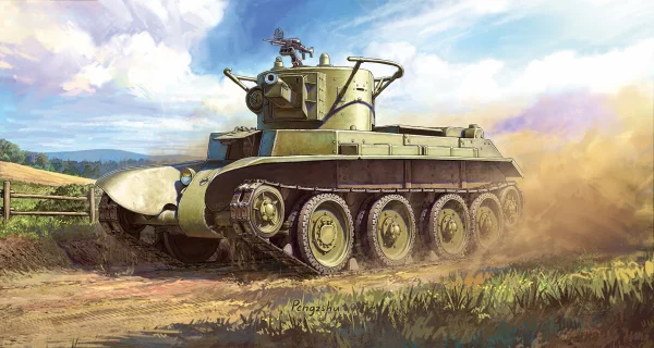 Soviet Light Artillery Tank BT-7А