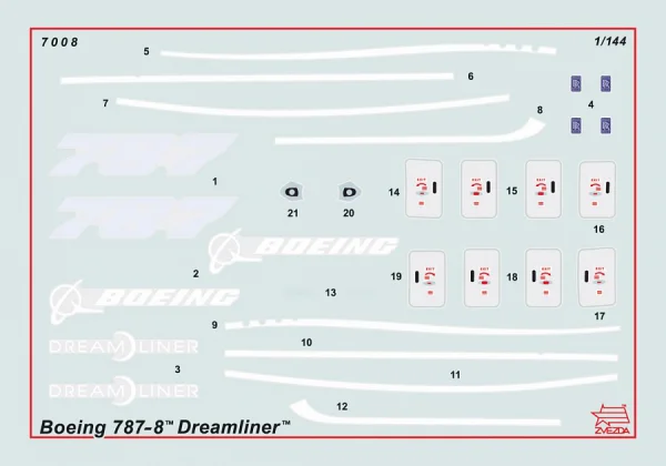 Zvesda 1:144 Boeing 787 Dreamliner — image 7 of 7