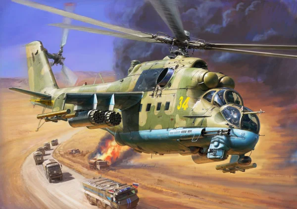 Zvesda Mil Mi-24P Hind F Attack Helicopter