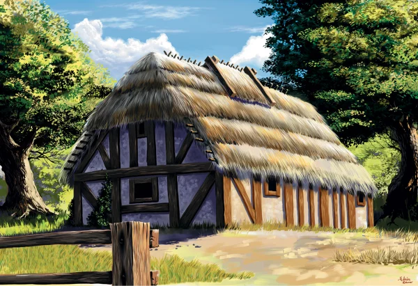 Zvesda European Thatched Country House