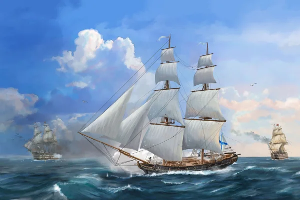Russian brig Merkurii 19th cty