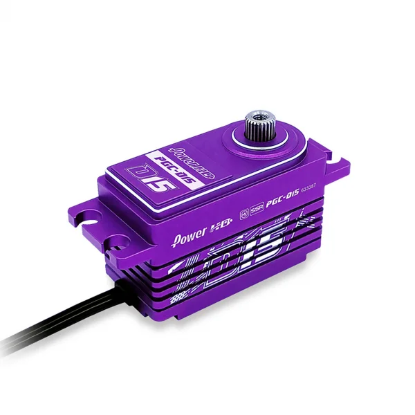 Power HD D15 Purple Low Profile Servo Aluminium Case - 18kg - 0.085s