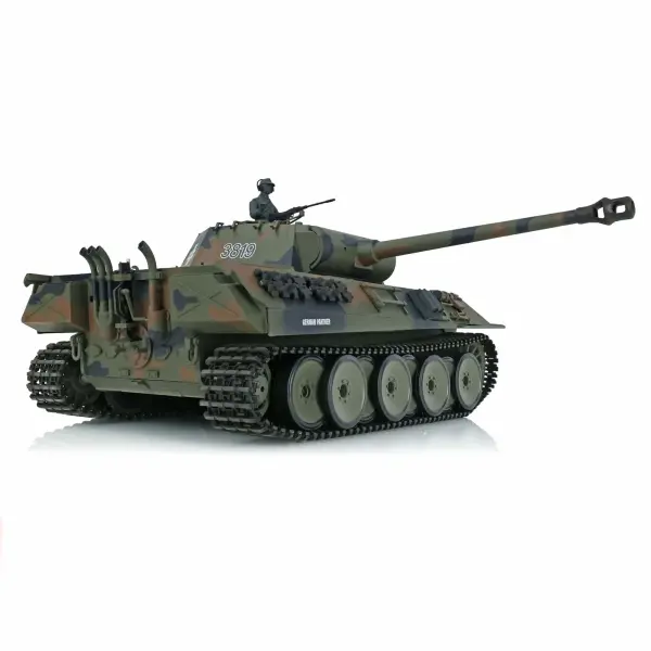 Henglong 1:16 German Panther with Infrared Battle System (2.4GHz + Shooter + Smoke + Sound) — image 2 of 2