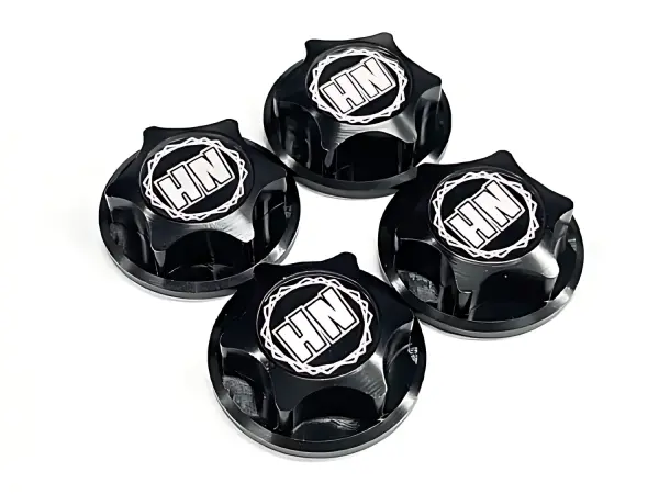 X5B-Covered Serrated Wheel Nuts (P1.25) Black