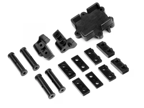 #HBC8136 - Steering Servo Mounts & Transponder Support
