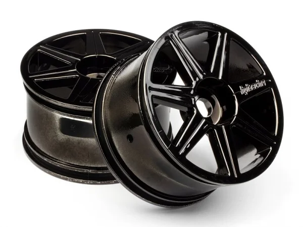 HPI 7 Spoke Black Chrome Trophy Truggy Wheel - 17mm Hex - 1 Pair