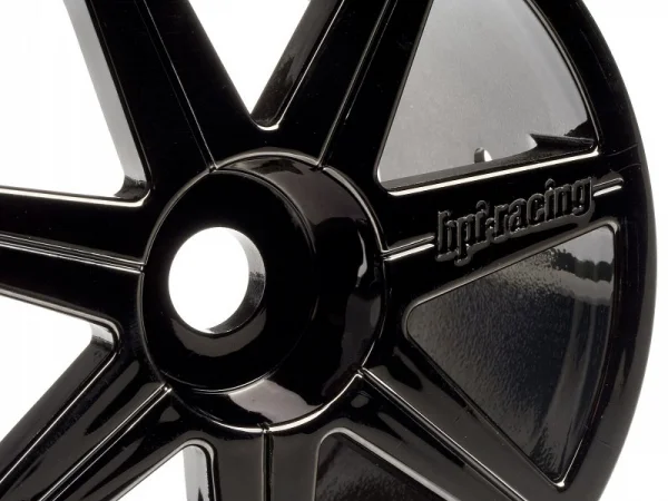 HPI 7 Spoke Black Chrome Trophy Truggy Wheel - 17mm Hex - 1 Pair