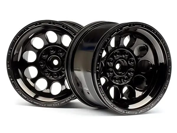HPI Bullet Pepper-Pot Wheels Black Chrome (2) — image 1 of 4