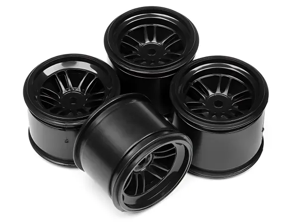HPI FT01 Wheel Set (Black/Front 2Pcs/Rear 2Pcs) — image 1 of 5