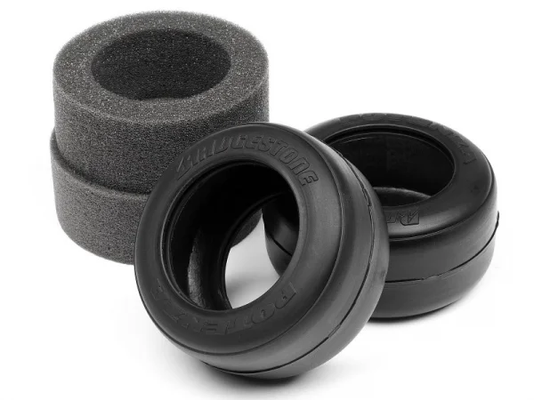 HPI Bridgestone High Grip FT01 Slick Tyre M (Front)