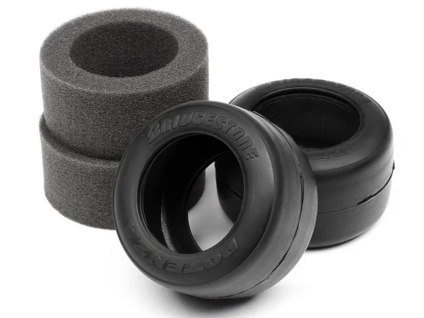 HPI Bridgestone High Grip FT01 Slick Tyre M (Rear)