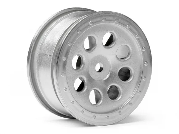 HPI ST-8 Matte Chrome Wheels - 0mm Offset - 1 Pair — image 2 of 4