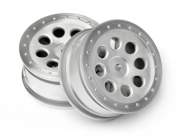 HPI ST-8 Matte Chrome Wheels - 0mm Offset - 1 Pair — image 4 of 4