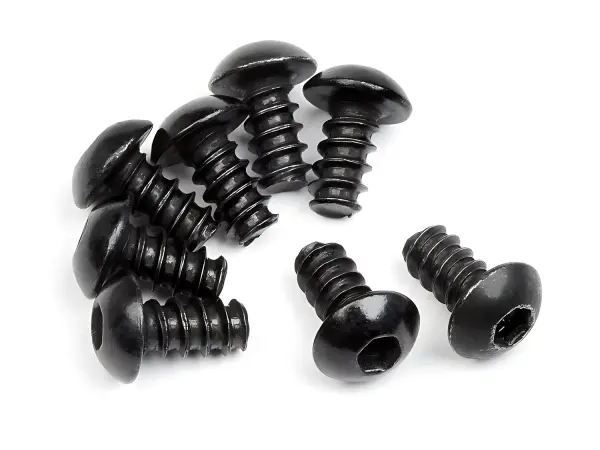 HPI Tp. Button Head Screw M3X6mm (Hex Socket/8Pcs)