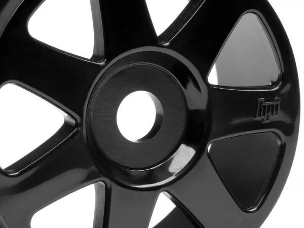 HPI V7 1:8 Buggy Wheel (42x83mm) - Black - 1 Pair ** CLEARANCE **