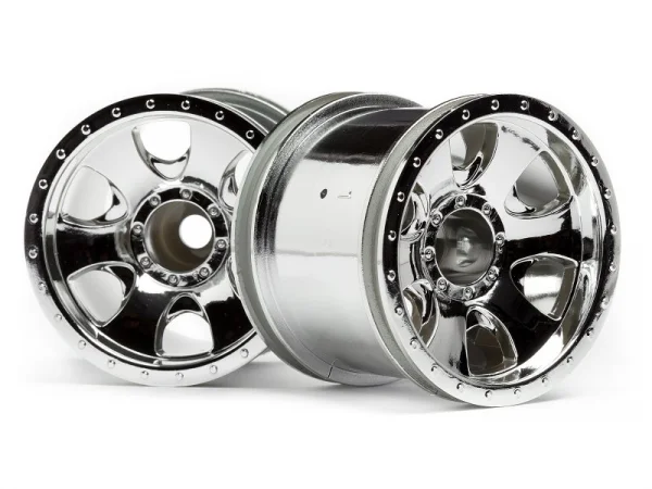 HPI Warlock 2.2 Wheels (2) - Chrome — image 1 of 4
