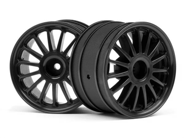 HPI WR8 Tarmac On Road Wheels - 57 x 35mm - Black (2)