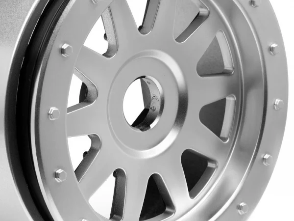 HPI Tr-10 Glue-Lock Wheel Matte Chrome (120X60mm/2Pcs)