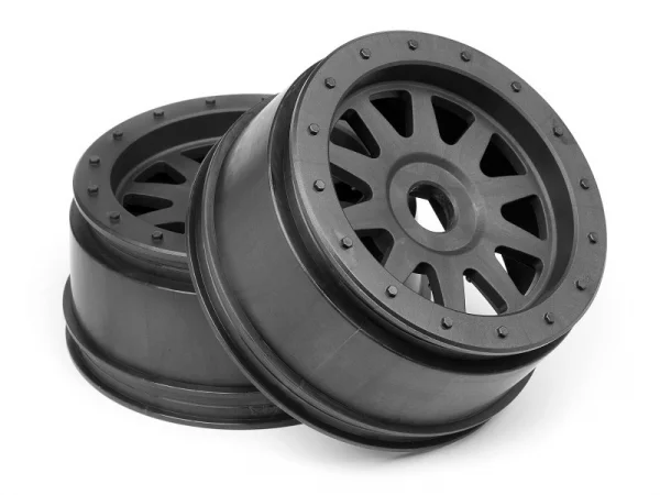 HPI Tr-10 Glue-Lock Wheel Gunmetal (120X60mm/2Pcs)