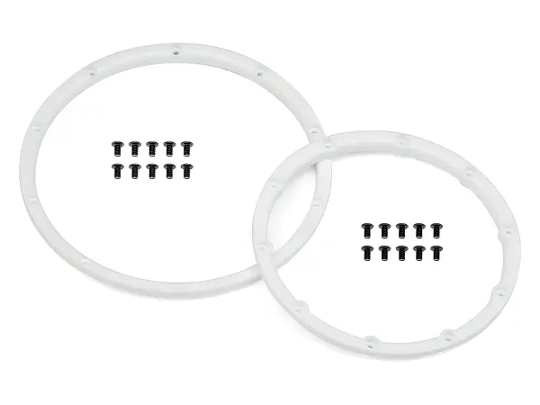 HPI Baja Bead Lock Rings - White - 1 Pair (Fits 2 Wheels) — image 1 of 2