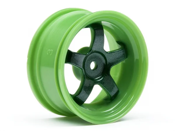 HPI Work Meister S1 Wheels - Green - 3mm Offset - 1 Pair