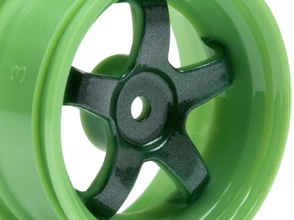 HPI Work Meister S1 Wheels - Green - 3mm Offset - 1 Pair