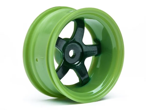 HPI Work Meister S1 Wheels - Green - 9mm Offset - 1 Pair