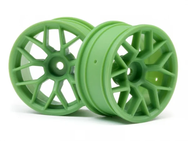 HPI RTR 26mm Wheel - Green - 6mm Offset - 1 Pair