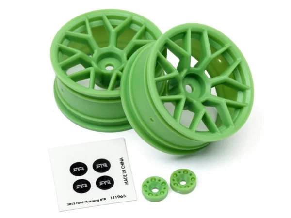 HPI RTR 26mm Wheel - Green - 6mm Offset - 1 Pair