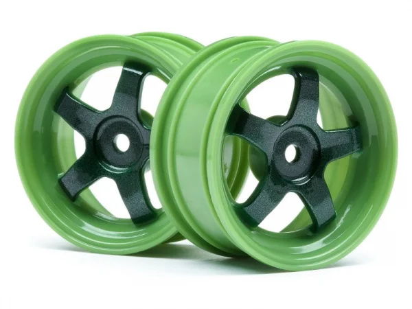 HPI Work Meister S1 Wheels - Green - 0mm Offset - 1 Pair