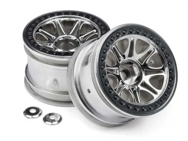 HPI Split 8 2.2 Truck Wheels - Chrome - 1 Pair — image 4 of 4
