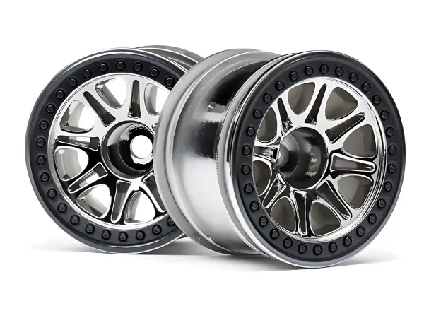 HPI Split 8 2.2 Truck Wheels - Chrome - 1 Pair — image 1 of 4