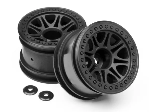 HPI Split 8 2.2 Truck Wheels - Black - 1 Pair — image 4 of 5
