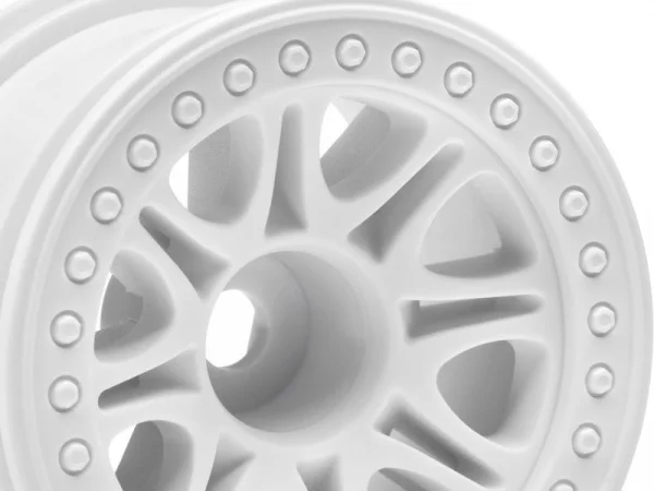 HPI Split 8 2.2 Truck Wheels - White - 1 Pair