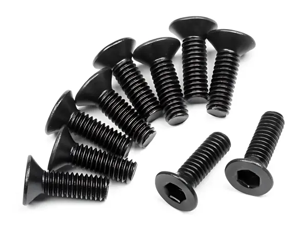 HPI Flat Head Screw M2.5X8mm (Hex Socket/10Pcs)