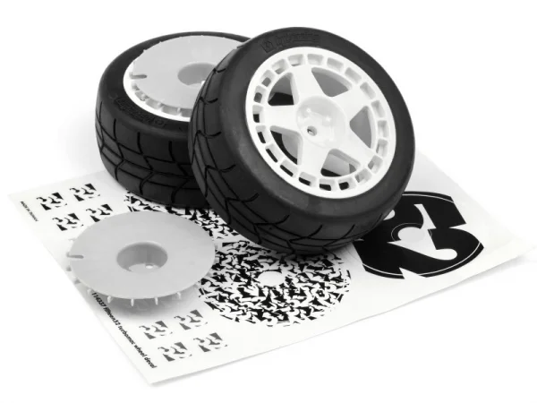 HPI WR8 Gymkhana Tyres Assembled on Fifteen52 TurboMac White Wheels - 1 Pair &mdash; image 5 of 5