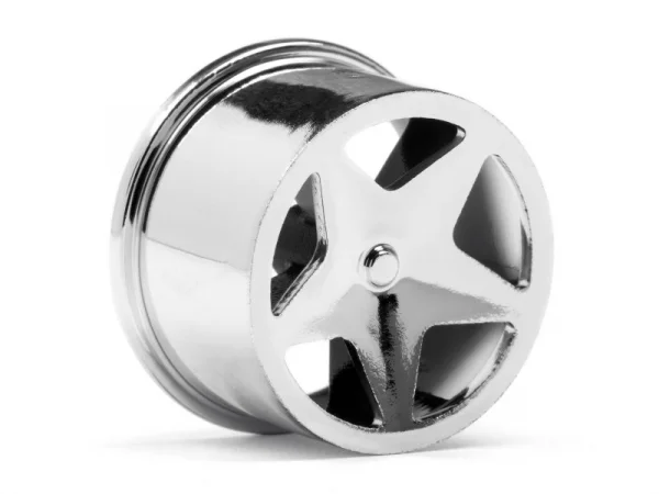 HPI Baja Q32 Super Star Wheel Set - Chrome - 4 Pack